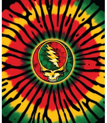 SYF Rasta Tie Dye Throw