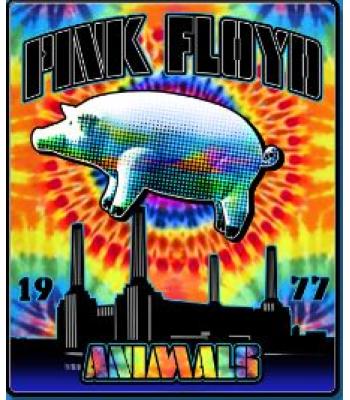 Animals Tie Dye Throw 