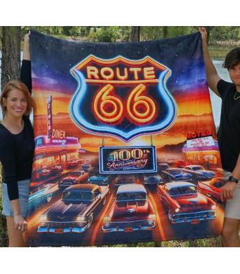 ROUTE 66 ANNIVERSARY THROW