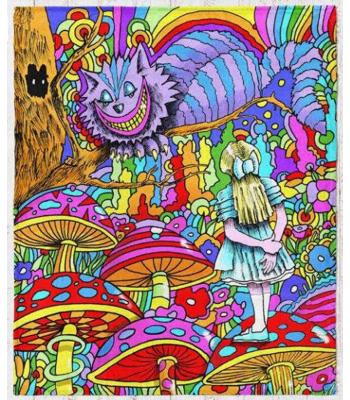 Alice Chesshire Cat Throw