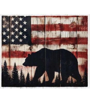 AMERICANA BEAR THROW