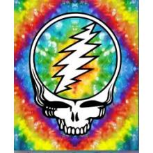 Steal Your Face Tie Dye Throw