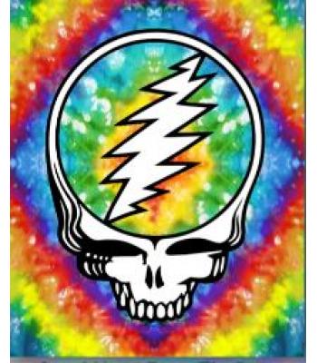 Steal Your Face Tie Dye Throw