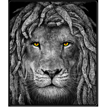 Rasta Lion Eyes Throw