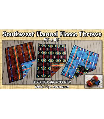  Southwest Flannel Fleece Throw