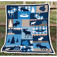 Moose Collage Blanket